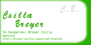 csilla breyer business card